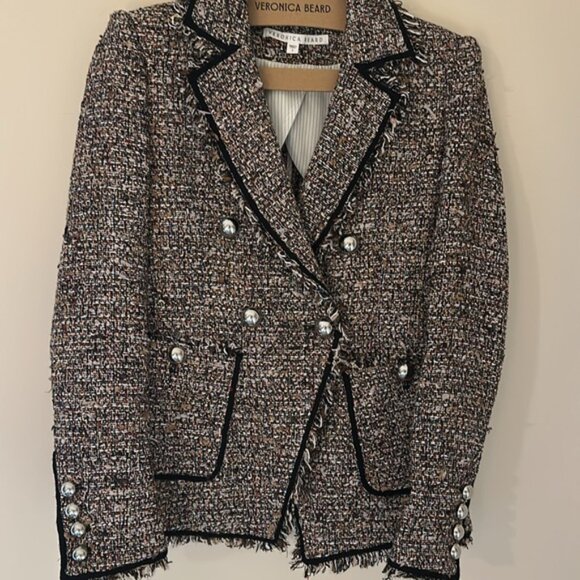 Veronica Beard Black and White Tweed Blazer - Picture 6 of 7